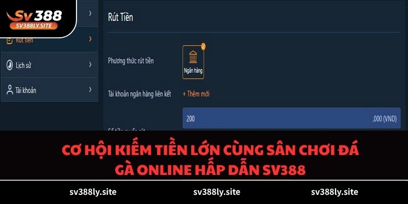 Cơ hội kiếm tiền lớn cùng sân chơi đá gà online hấp dẫn SV388