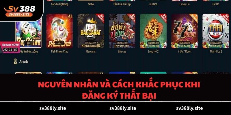Nguyên nhân và cách khắc phục khi đăng ký thất bại